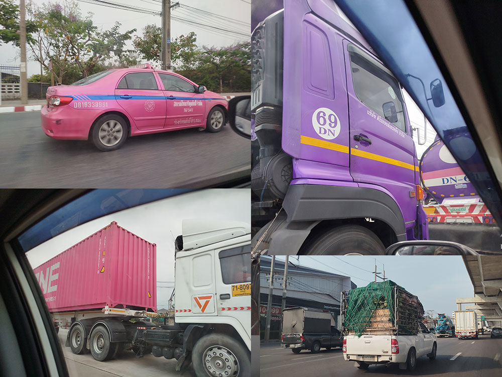 ماشین های بفش و صورتی